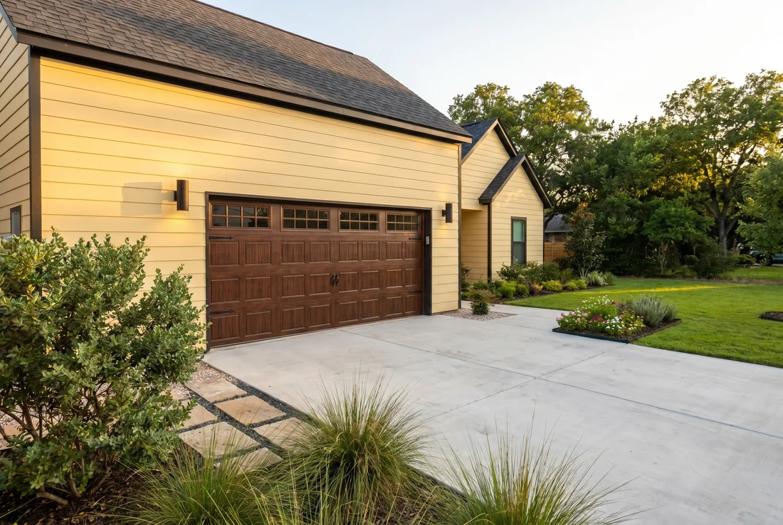 New garage door on an Austin area home