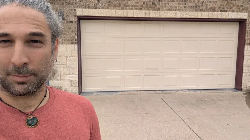 Edge Garage Doors technician on site in the Greater Austin area